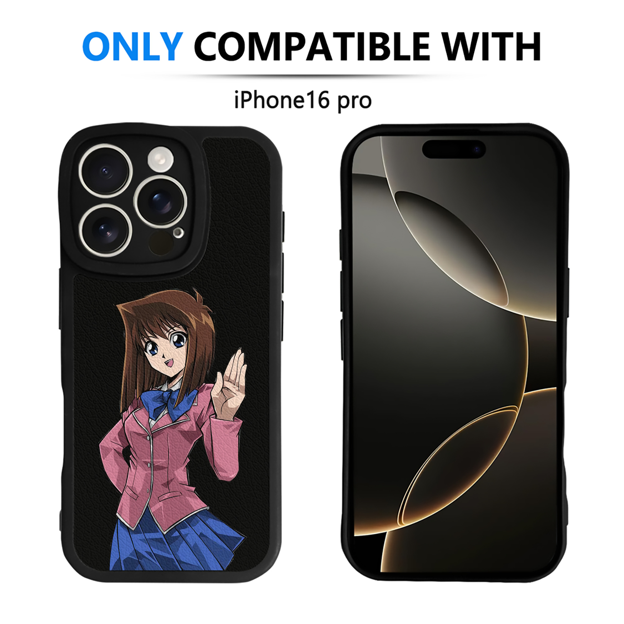 遊☆戯☆王 Yu-Gi-Oh! 【iPhone 16シリーズ対応】シリコンスマホケース（レザー調） 材質：シリコン